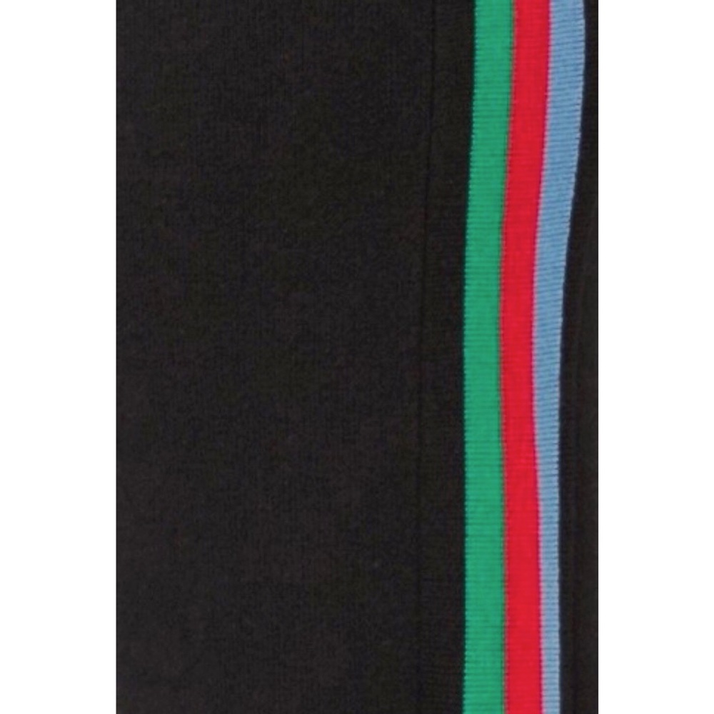 Cotton Knitted wide leg flare stripe track… - Picture 3 of 4